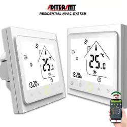 220V 24V Modbus Protocol Heating Radiators Thermostat Control for Floor Heating WIFI Works with Yandex Alexa Google Home