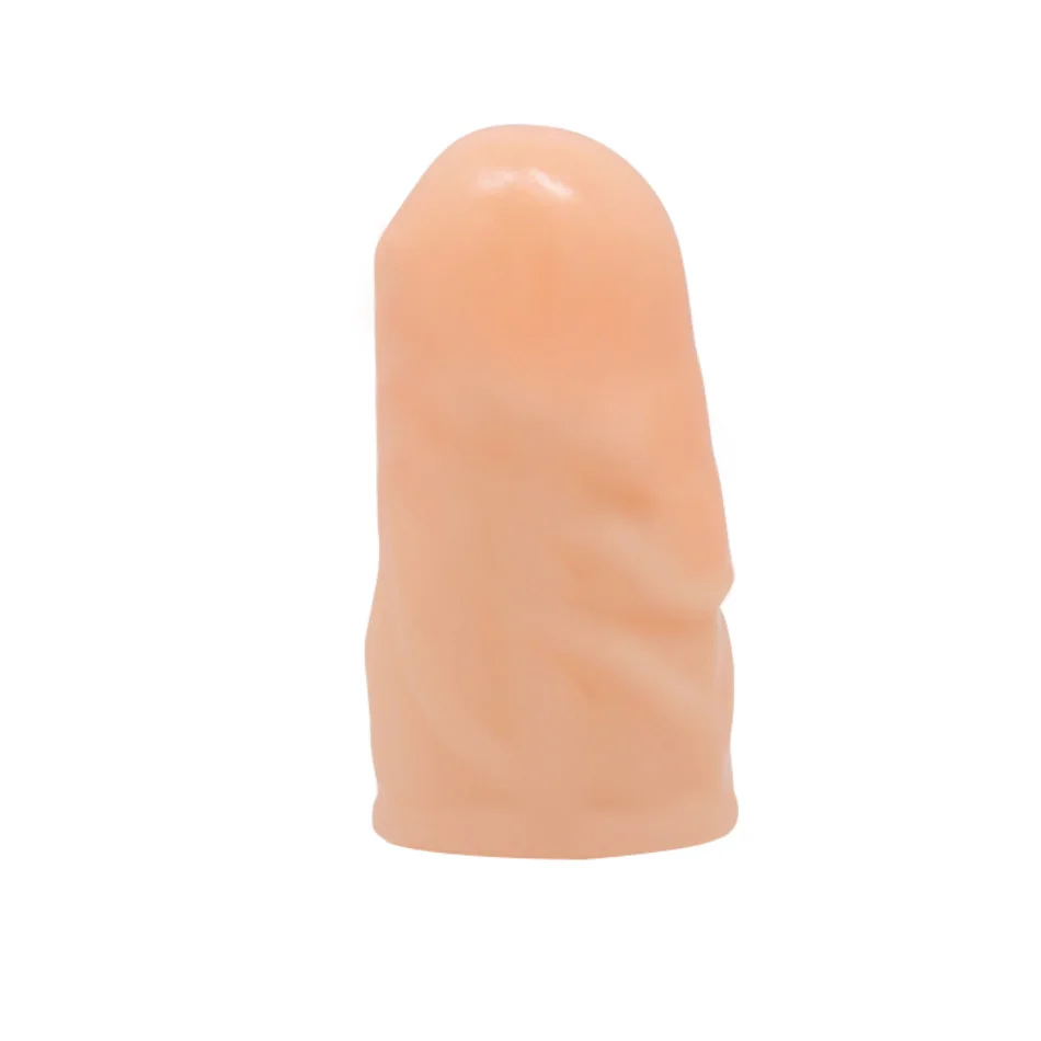 Over-Long Penis Sleeve Cap Reusable Condoms for Men Head Attachment Dick Enlargement Cock Extender Erotic Sex Toy Intimate Goods