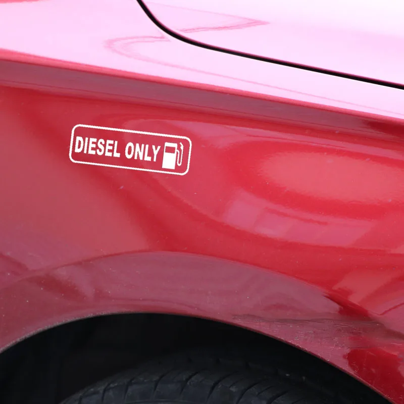 Interesting PVC Car Sticker DIESEL ONLY Fuel Waterproof Decal Cover Scratches Accessories