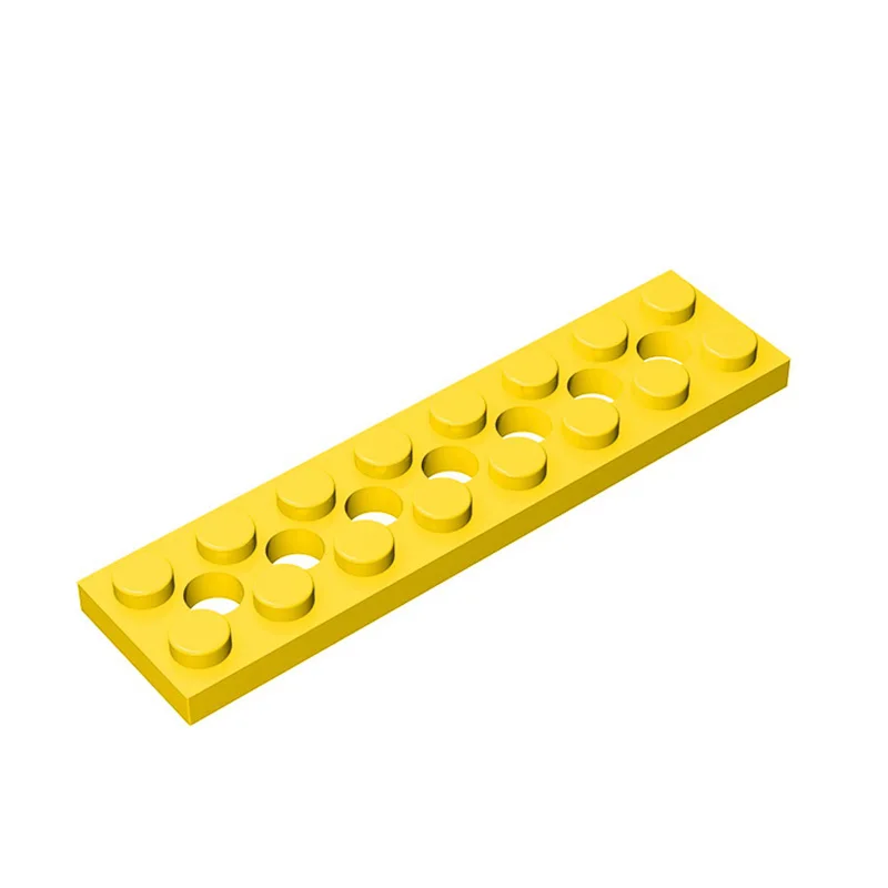 

10pcs Compatible MOC Brick Parts 3738 High-tech Plate 2 x 8 With 7 Holes Building Block Particle DIY Kid Puzzle Brain Toy Gift