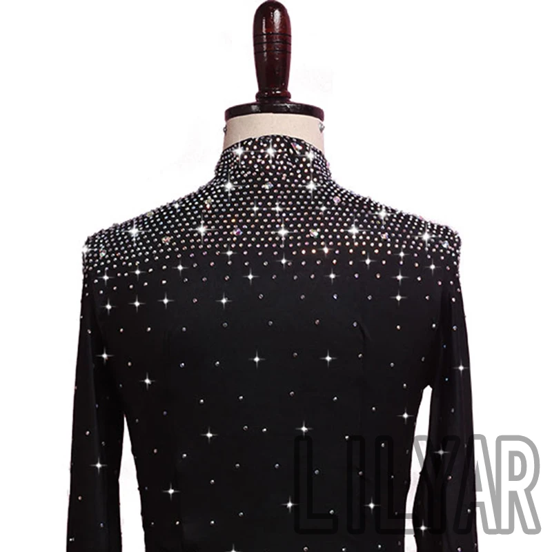 Latin Dance Top Latin Dancing Shirts Adult Kids Competition Performance Wear Salsa Square Professional Practice Clothing