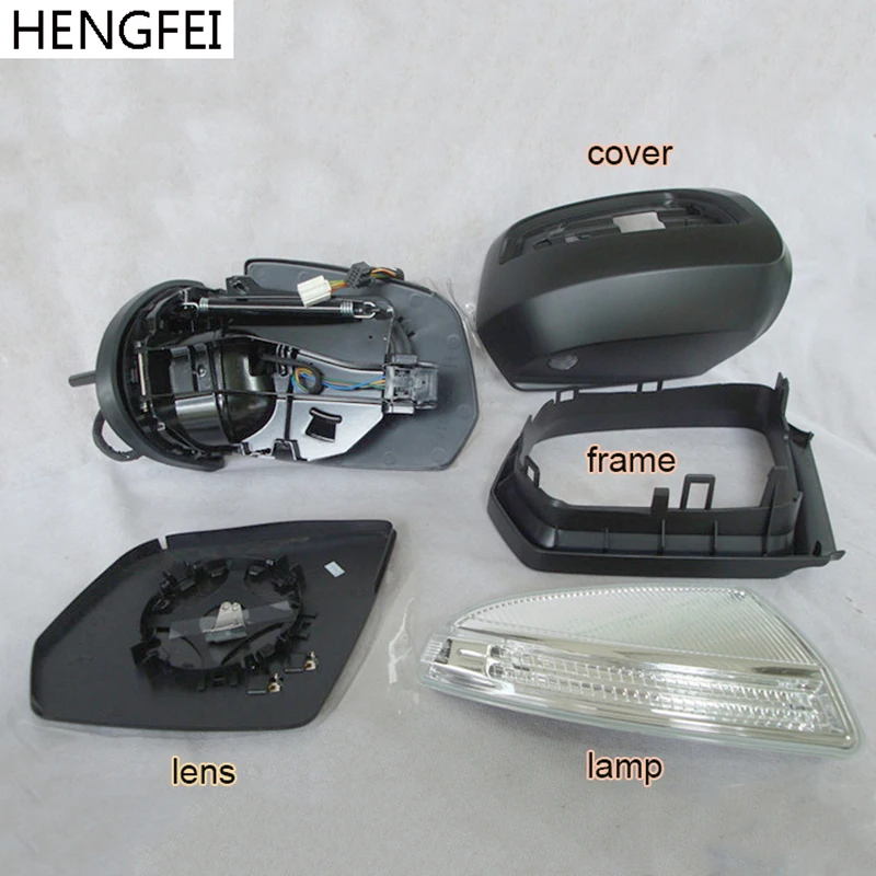 Car Accessories HENGFEI For Mercedes-Benz W164 ML300 ML350 ML400 ML450 Mirror Cover Frame Lamp