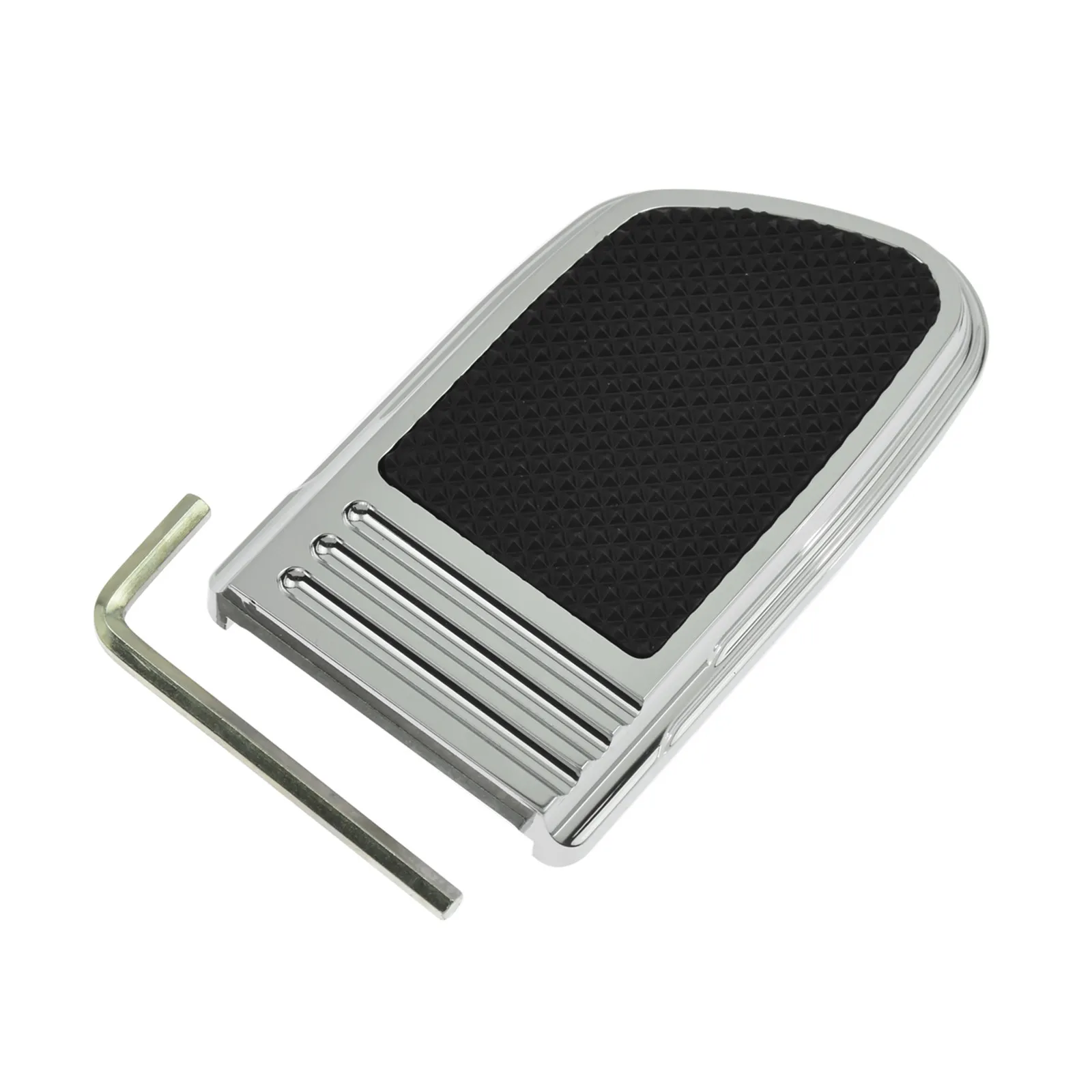 3 Colors Motorcycle Brake Pedal Pad Cover For Harley Dyna FLD 12-16 Touring Electra Road Glide 1980-2018 Softail Fatboy 1986-17 image 4
