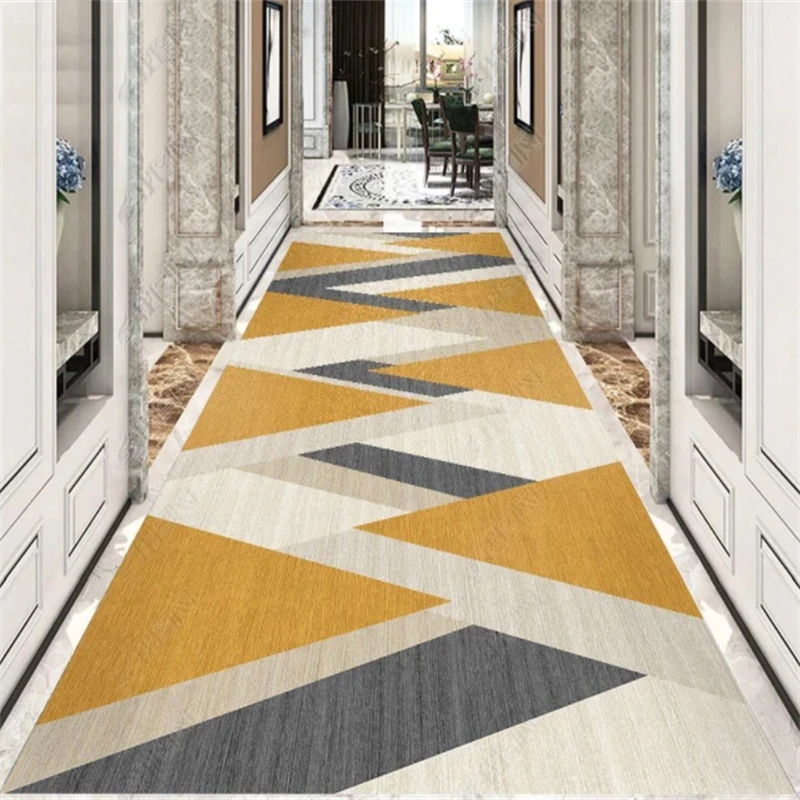 

Geometric Nordic Ins Corridor Carpet Kitchen Aisle Bedside Blanket Concise Decor Long Hallway Area Rug Mall Entrance Floor Mat