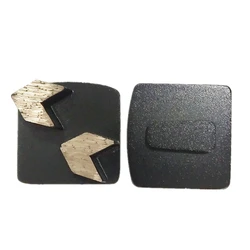 HUS42 Redi Lock Scanmaskin Concrete Floor Grinding Shoes Diamond Metal Bond Abrasive Disc with Arrow Segment for Husqvarna