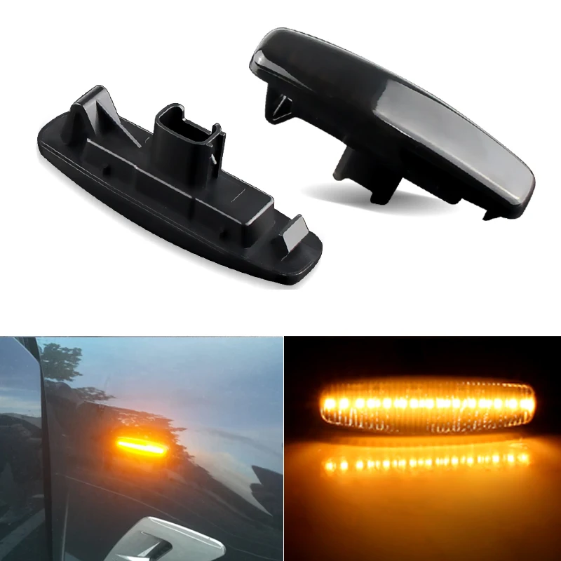 

2pcs Dynamic Led Side Marker Turn Signal Light Sequential Blinker Lamp For Nissan Murano, PNZ51, TNZ51, Z51, Z51R, Z51Z