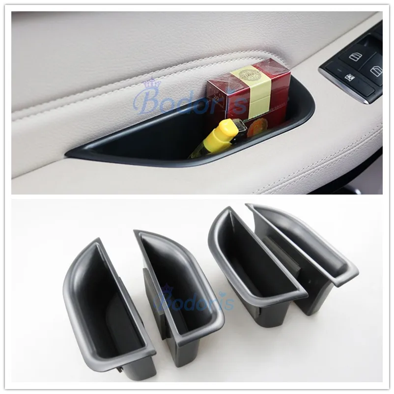 

For Mercedes Benz AMG 2010-2015 E Class W212 E200 E260 E320 Car Organizer Door Armrest Storage Box Container Accessories