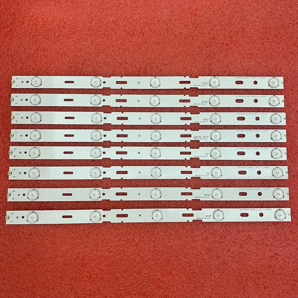 8 szt. Taśmy LED do Grundig 40 vle565bg 40 vle4520 40 vle6520bl 2013 arc40 _ 3228n1 40-LB-M520 40 vle4421bf 40 VLE 4421 BF