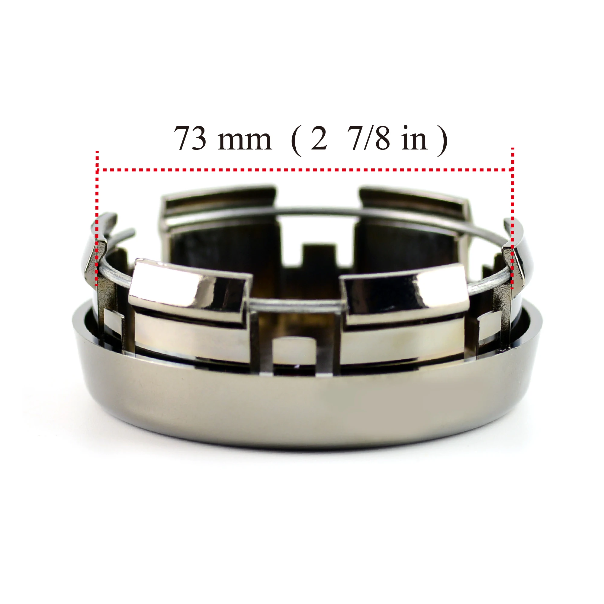 4pcs 79mm 73mm Car Wheel Center Hub Caps For Rims For RS3 RZ DF Sliver Dust-proof For Auto Alloy Wheels
