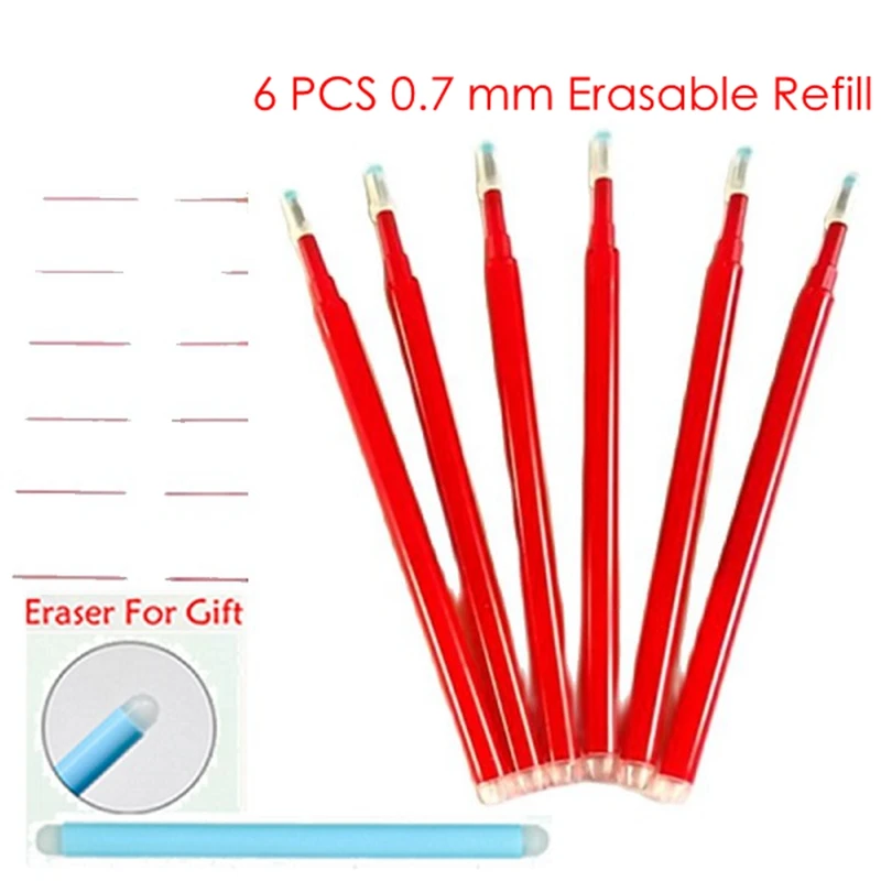 

Red Color Retractable Erasable Gel Pens Fine Point(0.7) Make Mistakes Disappear Premium Comfort Grip for Drawing Writing Planner