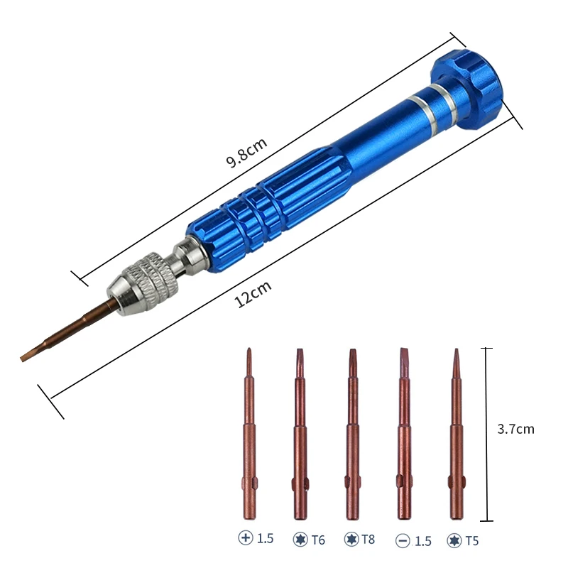 Kit de reparación de destornilladores 5 en 1, herramientas de apertura de teléfono, herramientas de reparación de teléfonos para Iphone, Huawei,