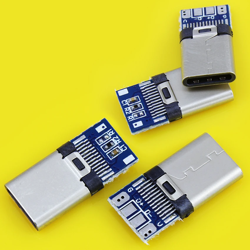 Jcd สำหรับแอนดรอยด์ DIY เชื่อม USB-3.1 OTG ขั้วต่อ USB 3.1ชนิด C ปลั๊กหัวเสียบกับบอร์ด PCB ปลั๊กสายข้อมูลขั้ว USB 3.1