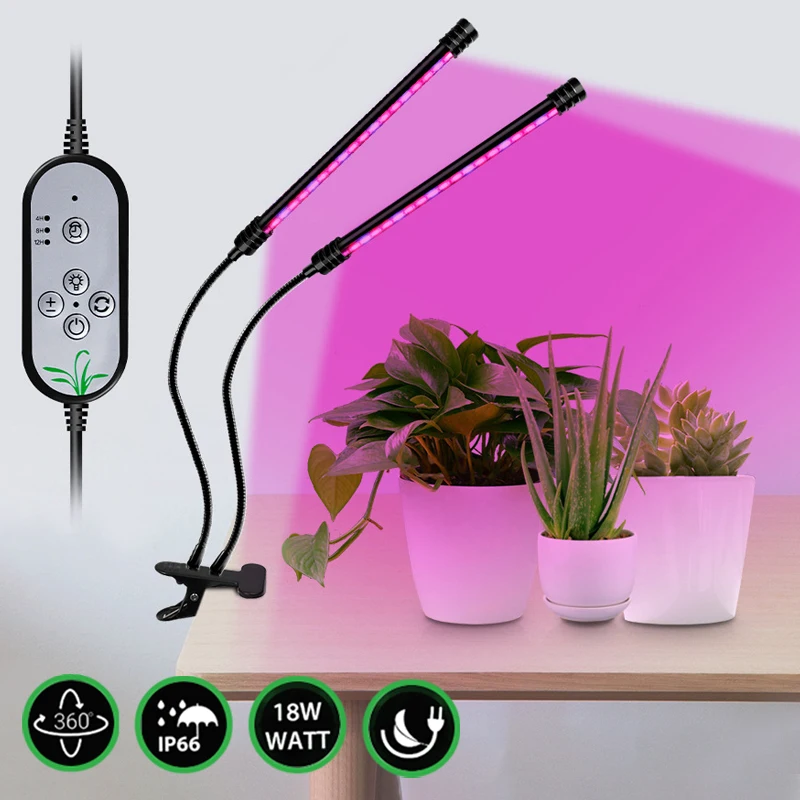 Usb controle de espectro completo plantas mudas flor interior crescer caixa clipe lâmpada estufa tenda phytolamp para plantas led cresce a luz