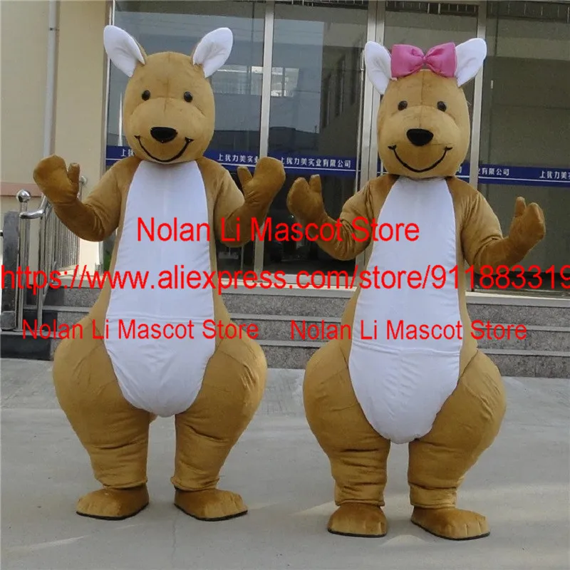 Factory Outlet Kangaroo Mascot Costume Cosplay Cartoon Character Fancy Dress Ball Birthday Party Fun Clothes Christmas Gift 1187