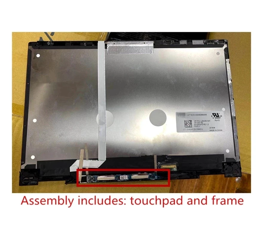 Original 13.3 Inch Laptop 1920*1080 FHD 13-AR Assembly For HP ENVY X360 13-AR M133NVF3 R2 B133HAN05.7 LCD Panel Touch Screen