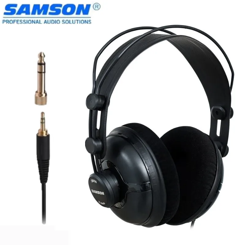 SAMSON SR950 Professional Studio Reference Monitor Headphone Dynamic Headset Closed Ear Design For Recording Monitoring Game DJ