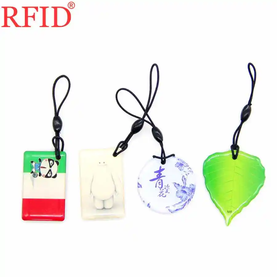 UID S50 1K 13.56 Dropping Glue Key Tags Changeable IC MFS50 NFC Card RFID Multiple Choices Keyfob Keychain 1pcs