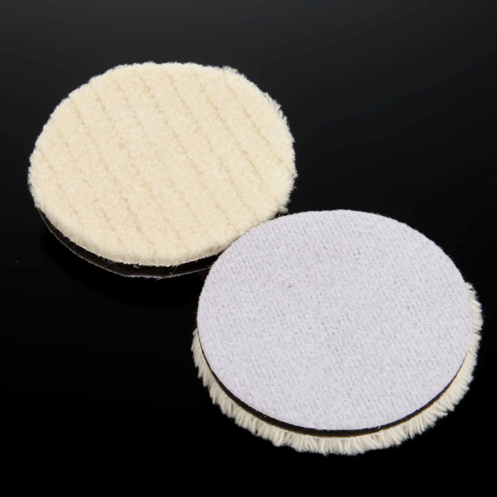 2Pcs 2/3/4/5/6/7 Inch Car Polishing Disc Wool Polishing Pad for Car Polisher Detail Mirror Finish Polish 50/80/100/125/150/180mm