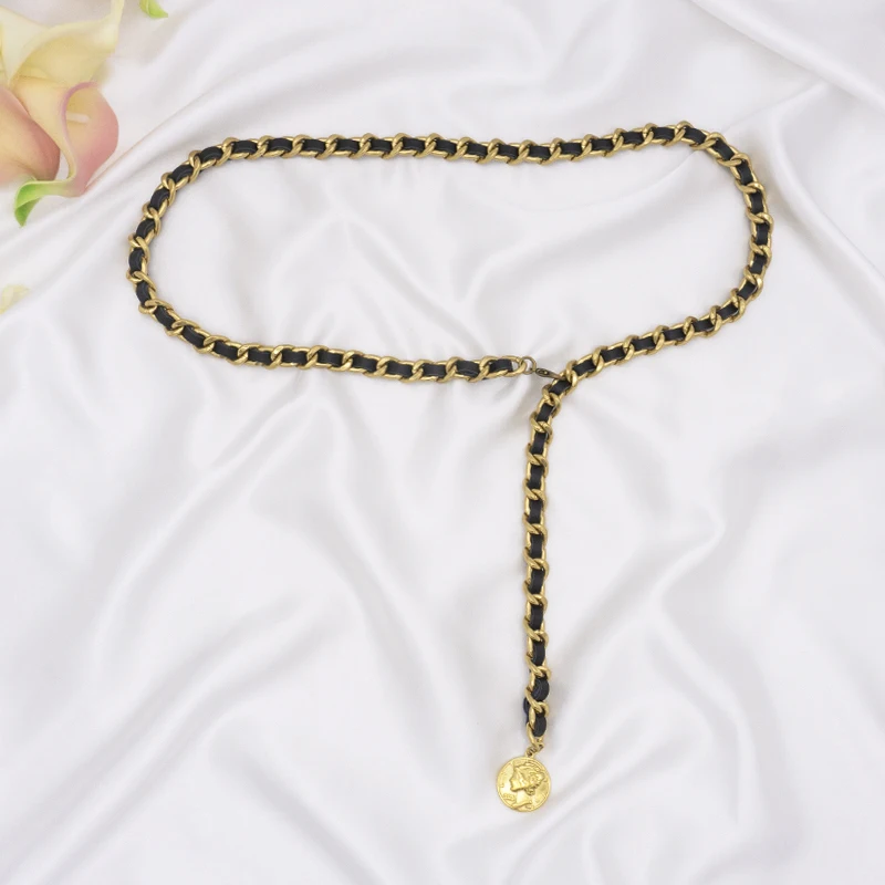 Waist Chain women's Belt Pendant Sheepskin Decorative Hook Chain Retro women's Chain