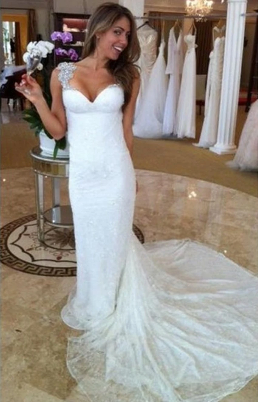 2020 mode Spitze Meerjungfrau pnina tornai Hochzeit Brautkleider vestido de noiva robe de mariage Mutter der Braut Kleider