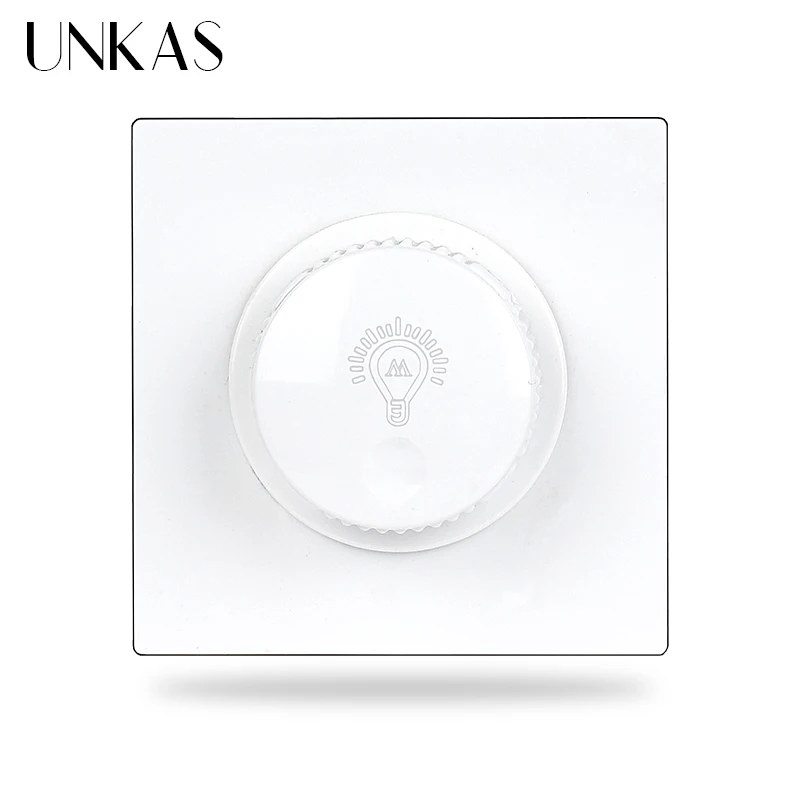 UNKAS B8 DIY Free Combination Dimmer Regulator Light Built-in Fan Controller Switch On/Off Speed Modulator Outlet