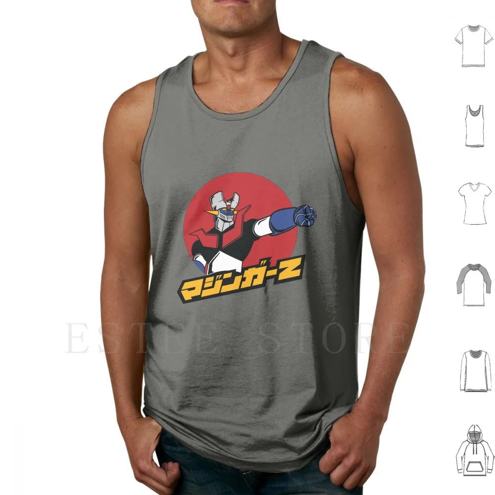 Z Tank Tops Vest Cotton Robot Geek Tv Old Geeky Tv Show Awesome Cool Manga Cartoon Cartoon Tv Anime 80s Retro Popculture