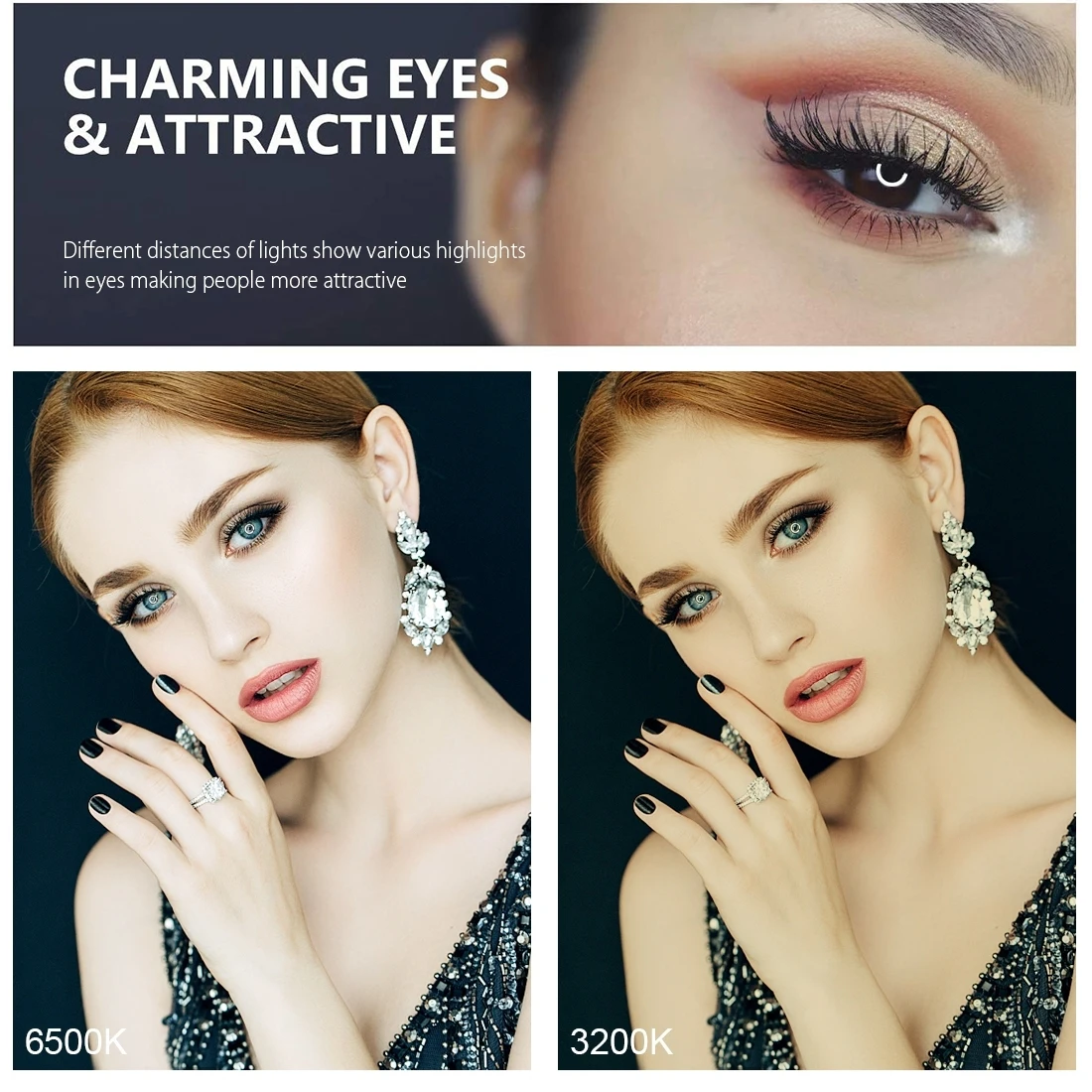 PULUZ 10.2 inch 26cm LED Ring Light with Light Stand Vlogging Video Light with 1.1m Tripod For YouTube Blogger Video Shooting