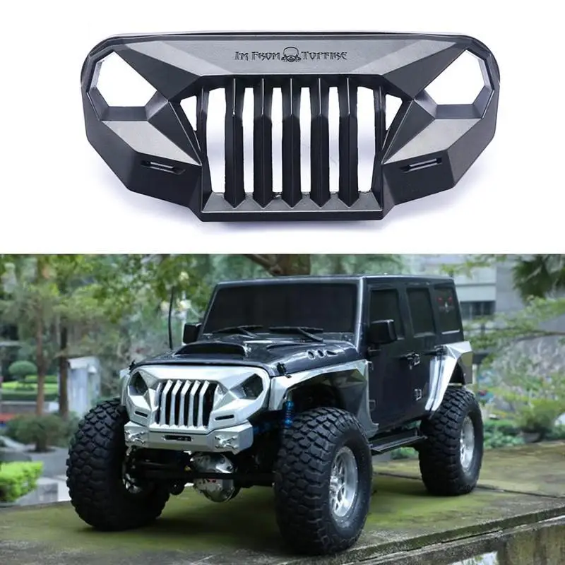 

For TRX-4 Axial Scx10 Jp Jk Wrangler Sema Front Grille Angry Front Face Ms Anger Front Face Grating For 1/10 Rc Crawler Car