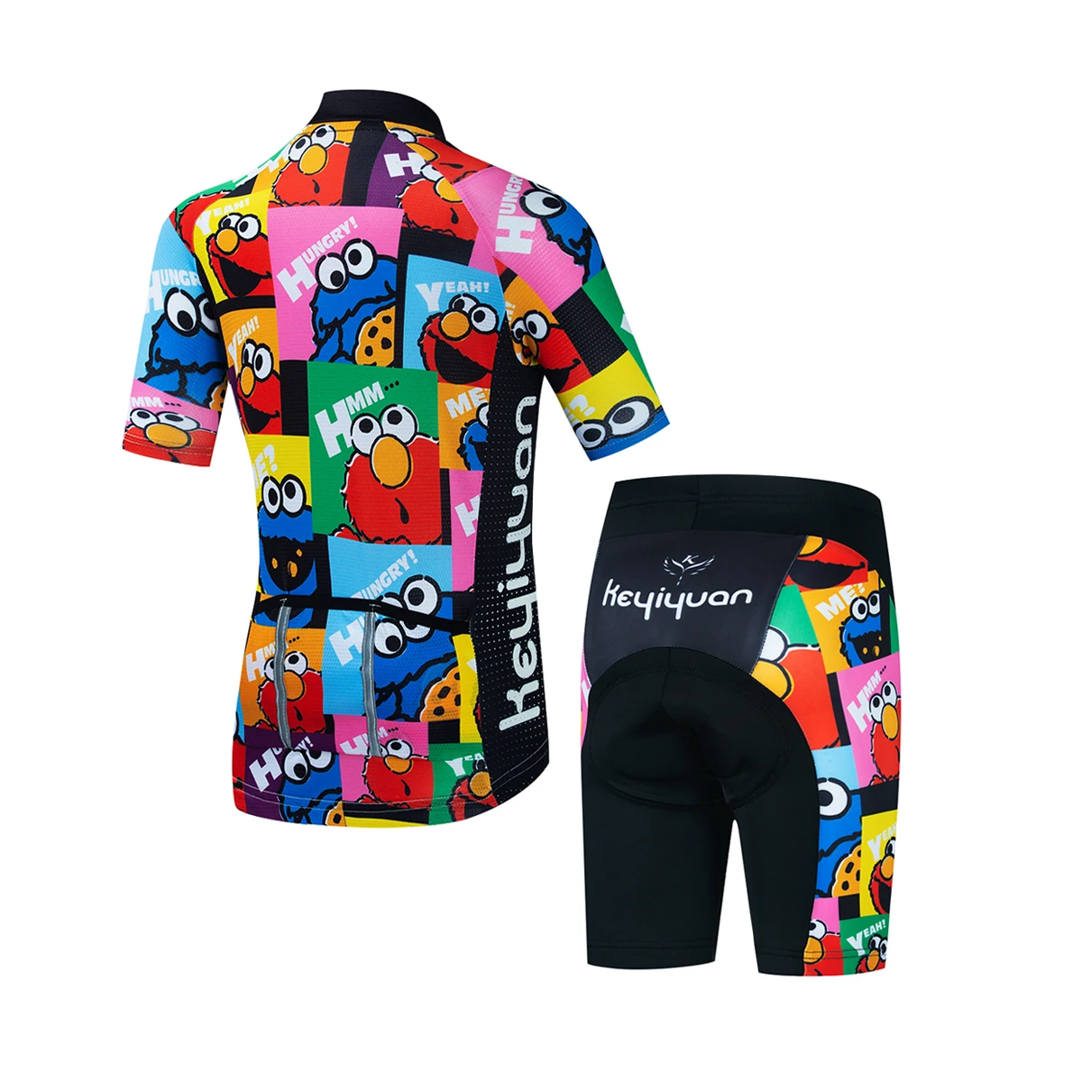 KEYIYUAN New Kids Cycling Jersey Set Boy Girls Bicycle Clothing Suit Summer manica corta Bike Clothes bambini Road Mtb Wear