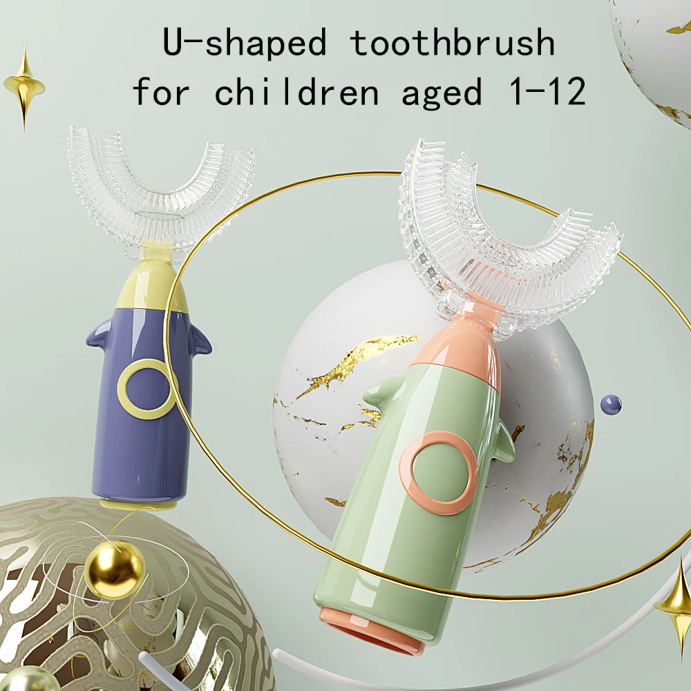 U Child Toothbrush for Children 360 Kids Toothbrush for Kids  Silicone Baby Toothbrushes 1-12 Years