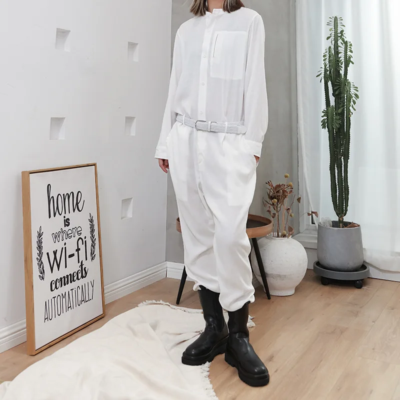 

Women's One-Piece Trousers Spring And Summer New Korean Personality Street Hong Kong Wind Casual Casual Casual Large Pants