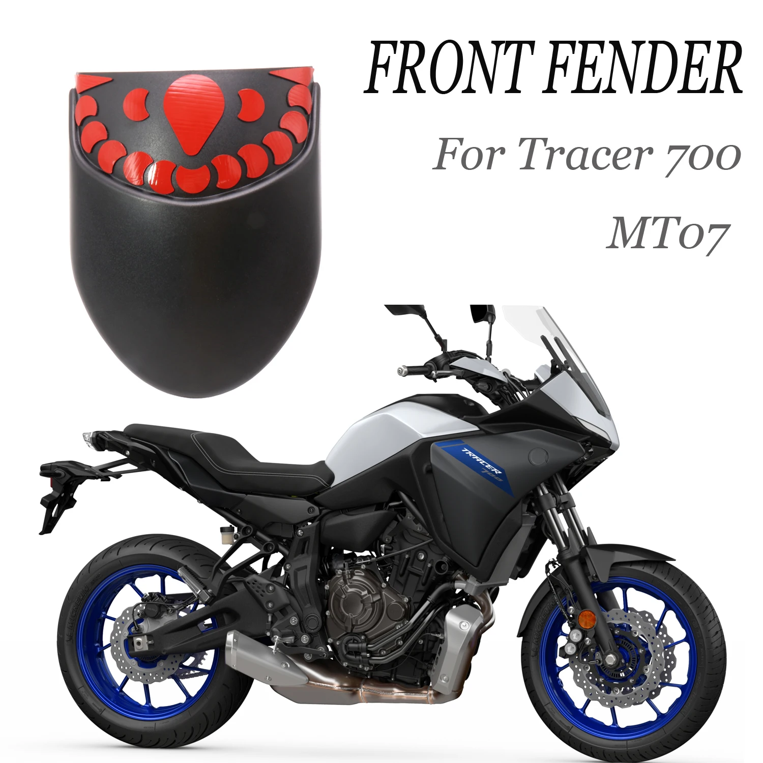 

2020 2021 For Yamaha Tracer 700 Front Wheel Fender Motorcycle Rear Extension Fender Mudguard For Yamaha MT07 MT-07 2018 2019 -
