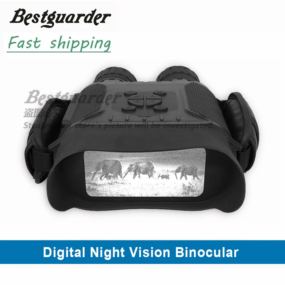 

Night Vision Binoculars Time Lapse Telescope Binoculars Hunting 400M Large Screen 5x Zoom 4.5X40mm 32G Infrared Monocular Gifts