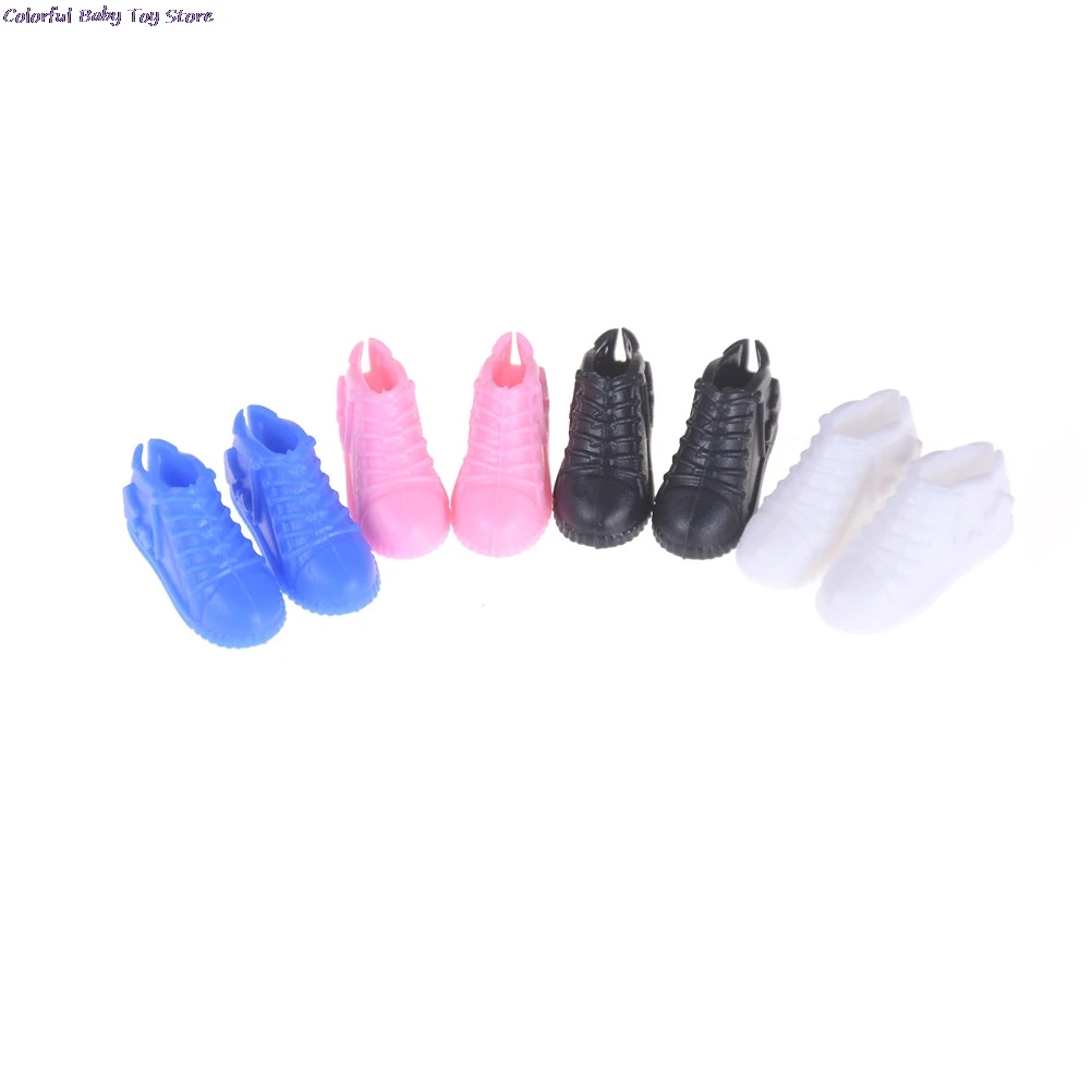 Newest 4 Pairs Fashion Sneackers For Doll Mini Toy For  Doll Shoes Accessories Birthday Gift For Girls