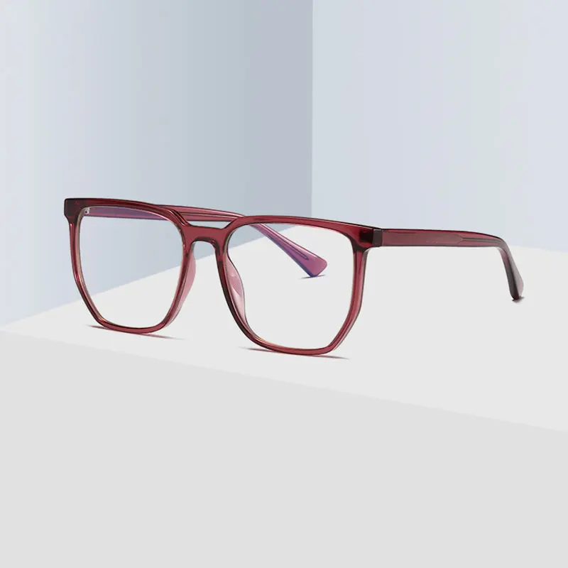 Full Rim Square Glasses Frame Plastic Prescription Eyewear New Arrival Blue Light Blocking UV400 Anti-Reflective Coating