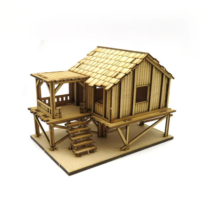 小屋組み立てモデル,木,建築現場,建物,1/72