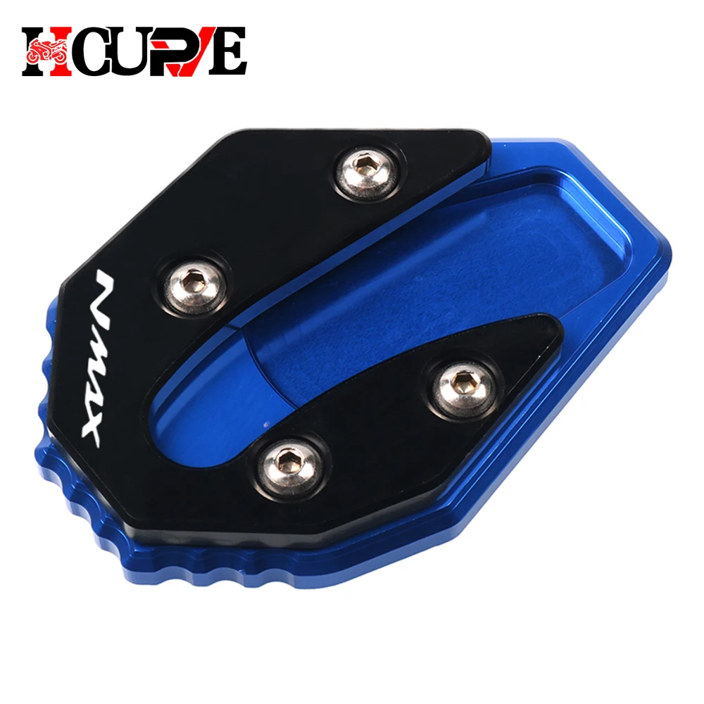 Motorcycle CNC Kickstand Sidestand Stand Extension Enlarger Pad For NMAX155 NMAX125 NMAX 155 NMAX 125 2020-2023