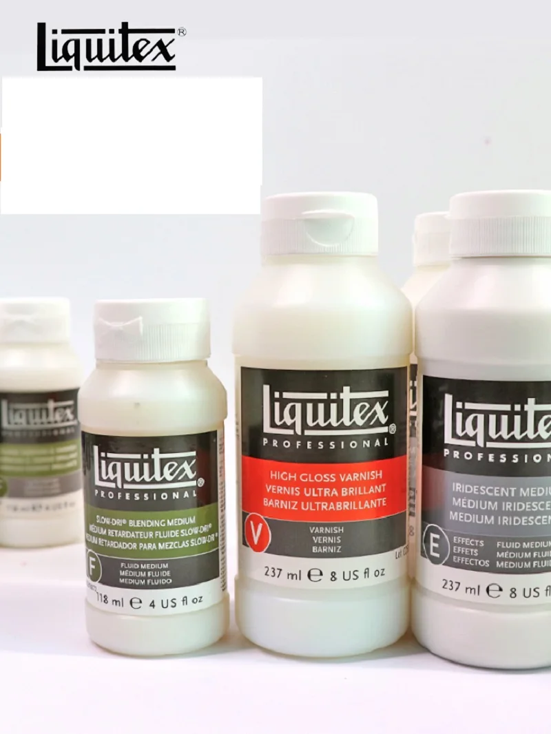 American Liquitex artist casting glaze bright and bright media acrylic primer base coating fluid painting cell