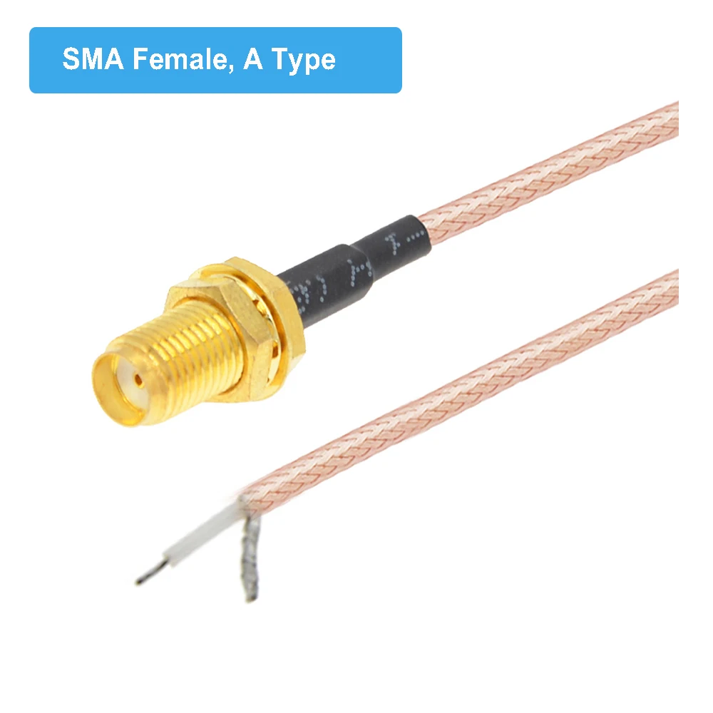 1pcs Single End SMA Female to PCB Solder Pigtail RG316 Cable for WIFI Wireless Router GPS GPRS Low Loss Jack Plug Wire Connector