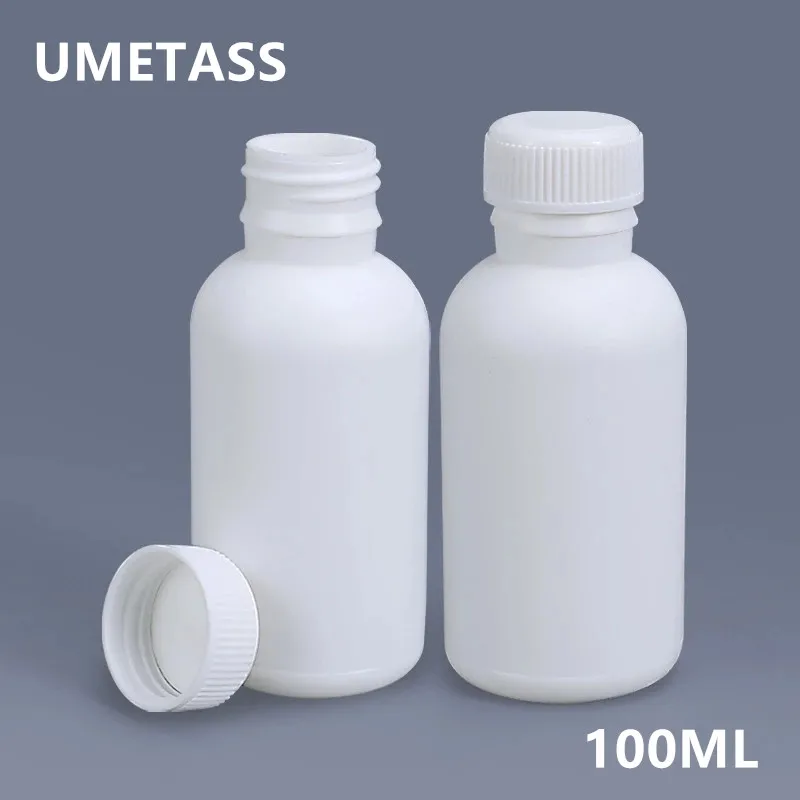 100ML Empty Small bottle pesticide Organic solvent container Corrosion resistance Fluorinated bottles Leakproof 5PCS