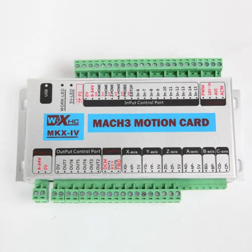 2023 4 Axis USB Mach3 CNC Motion Control Card Breakout Board 2MHz Windows 7