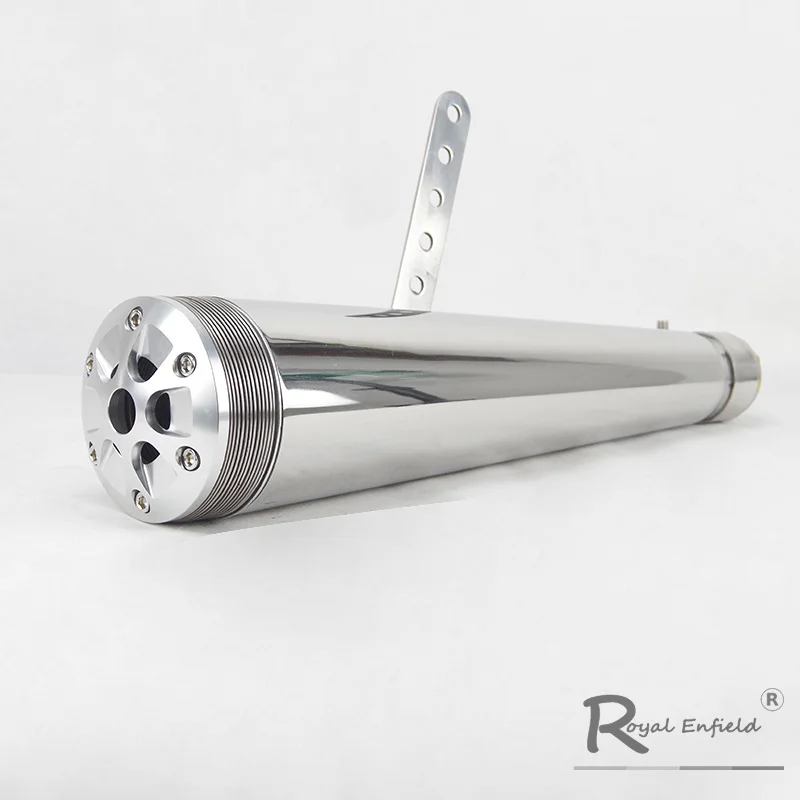 Universal 38-45mm Motorcycle Muffler Exhaust Retro Vertical Back Pressure Case GY6 CBR CBR125 CBR250