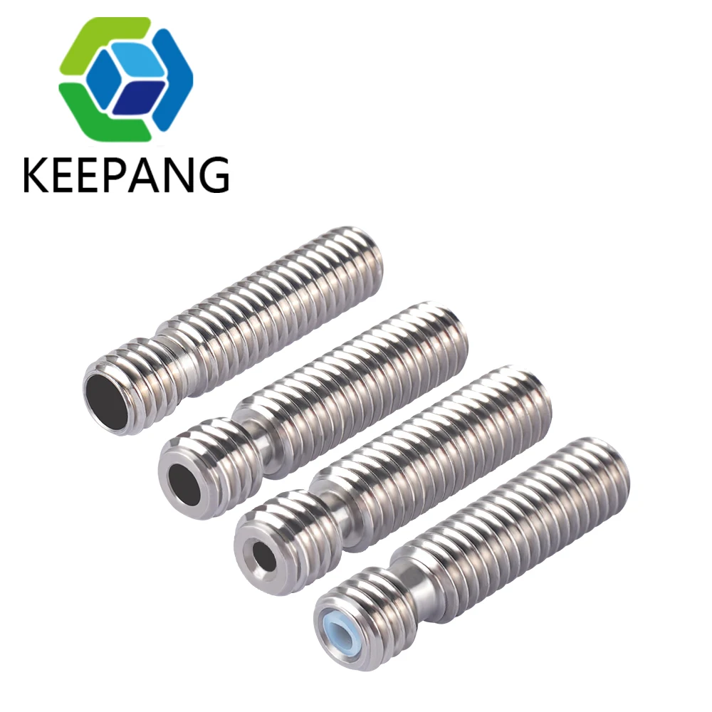 

V6 Bowden прямой Тепловой разрыв Hotend Throat из нержавеющей стали полностью Металлическая горловина PTFE трубка 1,75 3 мм J-head детали для 3D-принтера