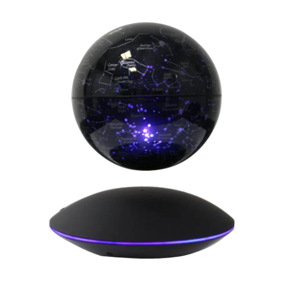 Creativity Magnetic Levitation LED Night Light 6inch Globe Lamp Rotating Floating Lamp For Office Home Beedroom Decor Gift