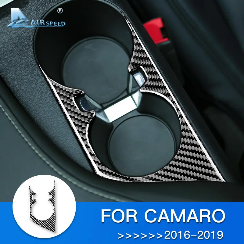 

Real Soft Carbon Fiber for Chevrolet Camaro 2016 2017 2018 2019 2020 2021 2022 2023 Accessories Sticker Car Cup Holder Panel