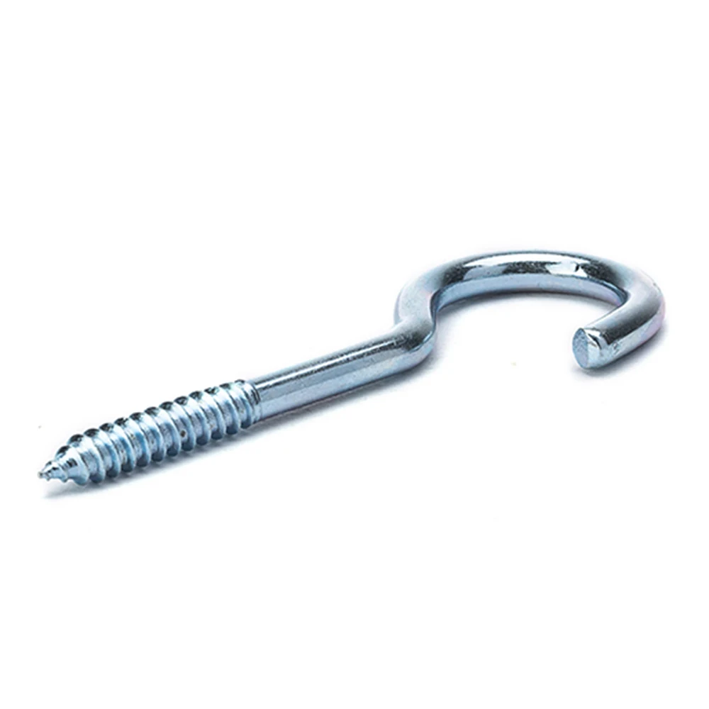 Open Sheep Eye Ring, Self-Tapping Screw Hook, Sharp-Tailed Blue Zinc, 3 #, 4 #, 5 #, 6 #, 8 #, 10 #, 12 #, 14 #50/100/200Pcs