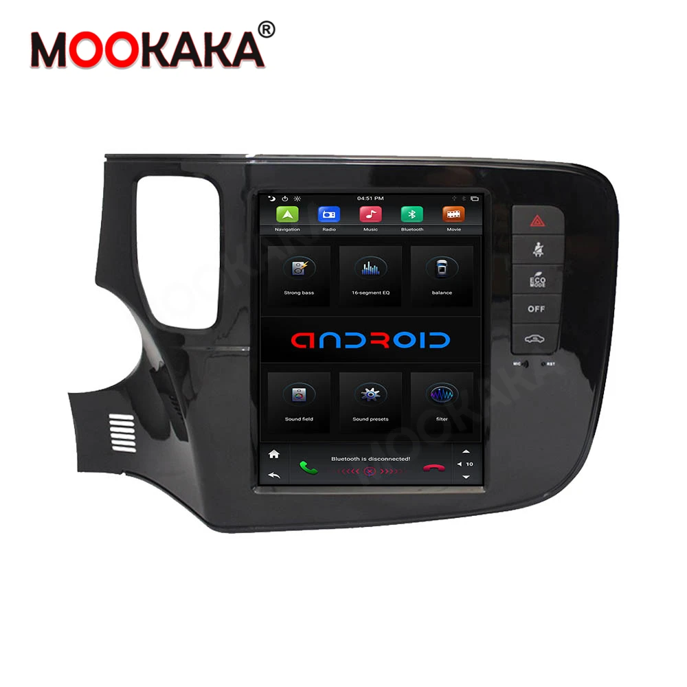 For MITSUBISHI Outlander 2019 2020 Android 9.0 64GB Tesla Style Car Radio GPS Navigation Auto Stereo Multimedia Player Head Unit