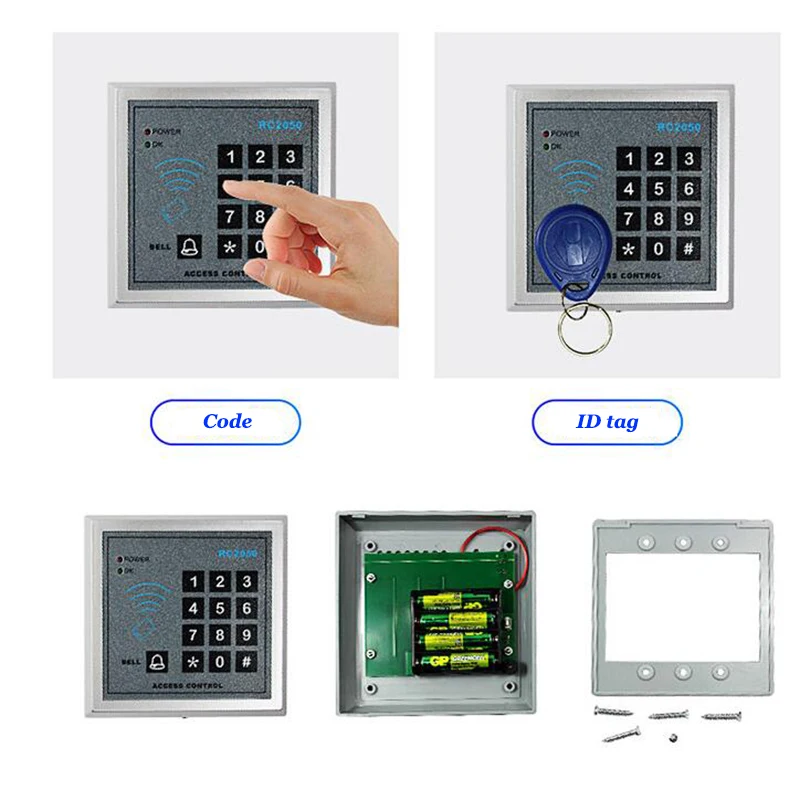 Waterproof Wireless ID Reader 125Khz Compatible with Hidden lock sold in our store 433Mhz Card Reader Wireless Keyboard