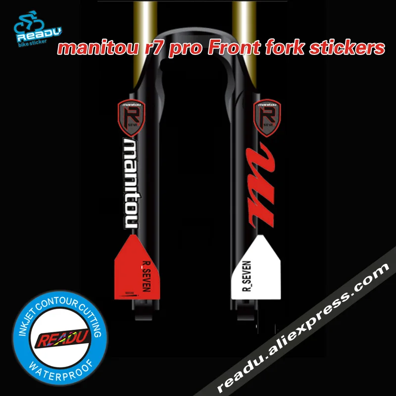 

2017 Model 27.5 inch front fork stickers Manitou manitou r7 pro mountain bike front fork stickers mtb fork fork decals