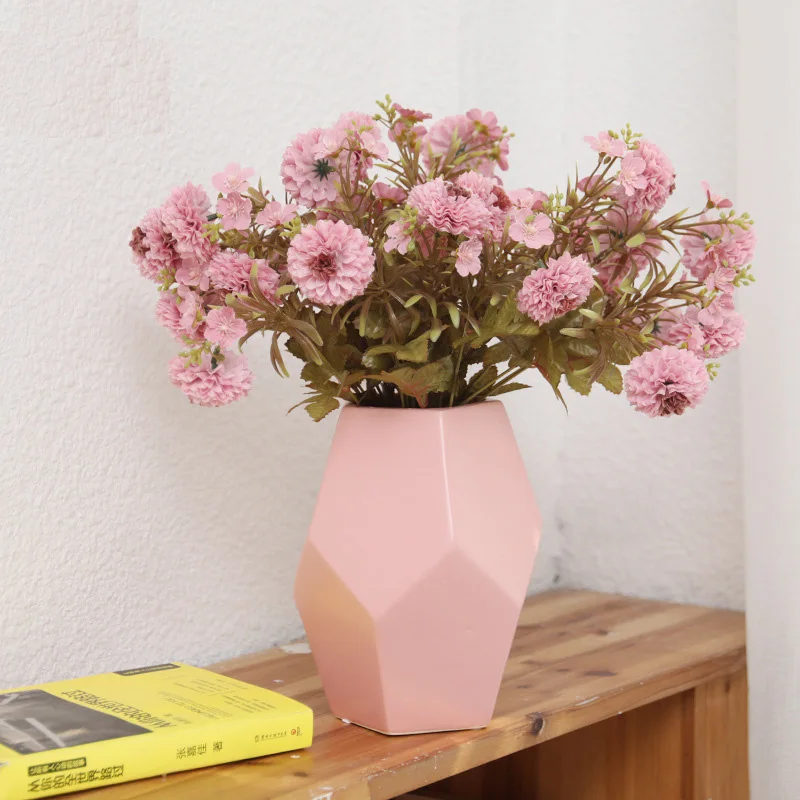 1 Pcs Artificial Flowers Hydrangea Fake Bouquets Study Home Decoration Party Office Wedding Livingroom Decoration Accessories